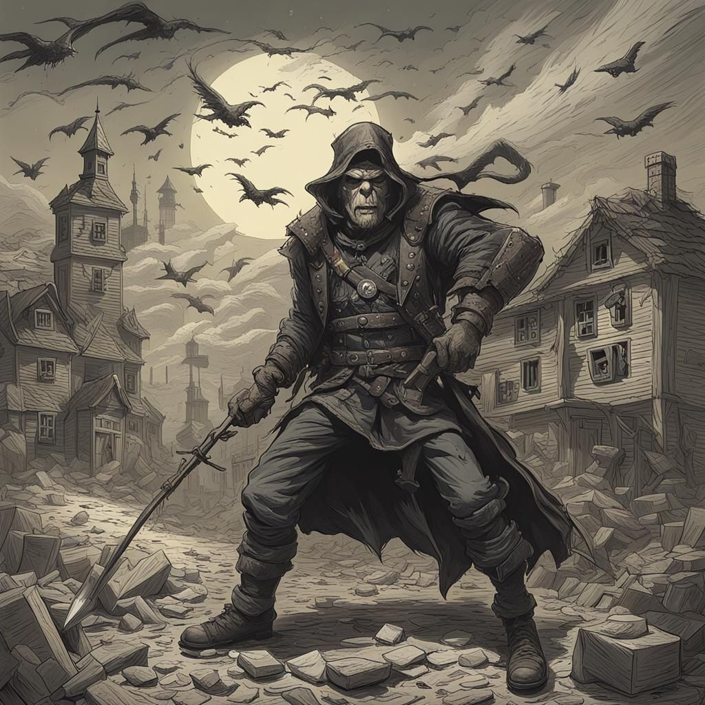 Sinister Landscape in Digital Art Style