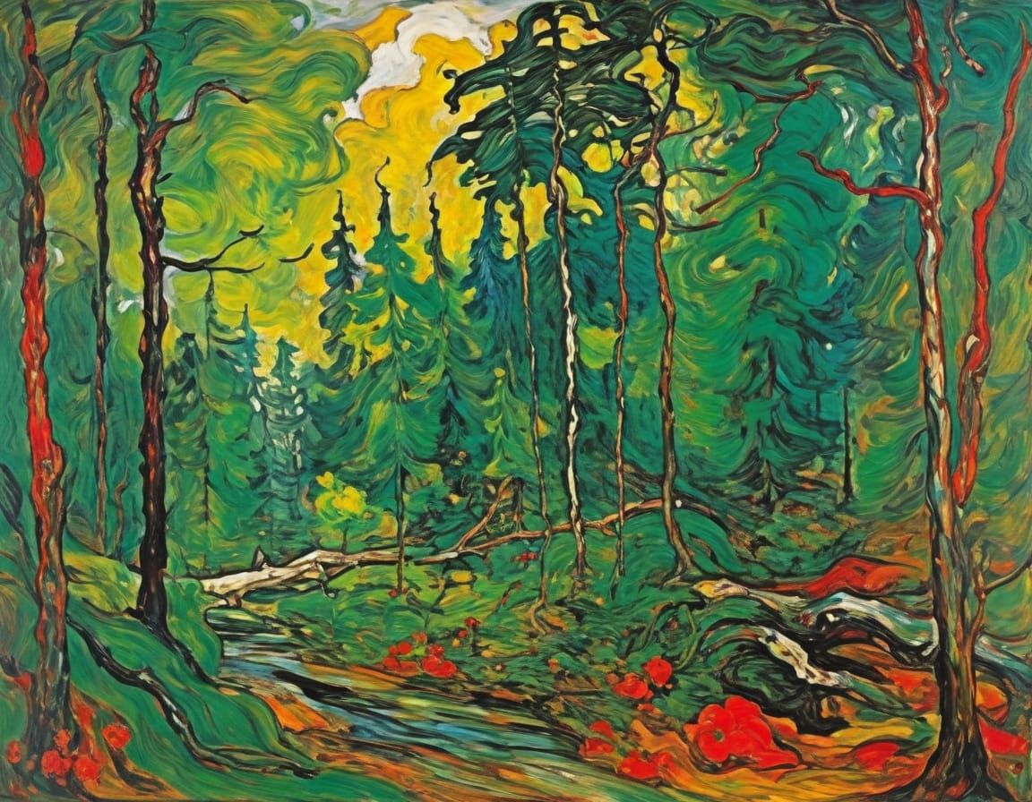 Ethereal Dryad in Enchanted Forest Grove