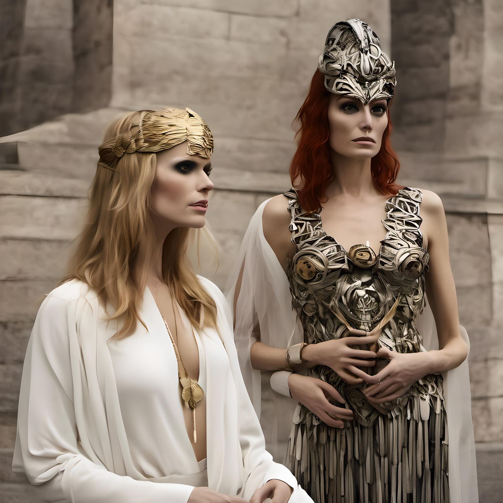 Sharon Tate as Athena: Hellenistic Sci-Fi Warrior