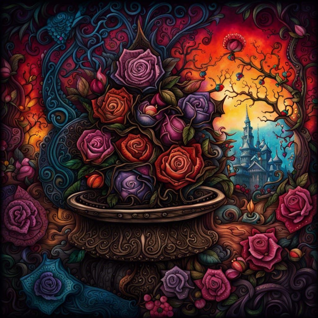 High Gothic Style Mandala Art