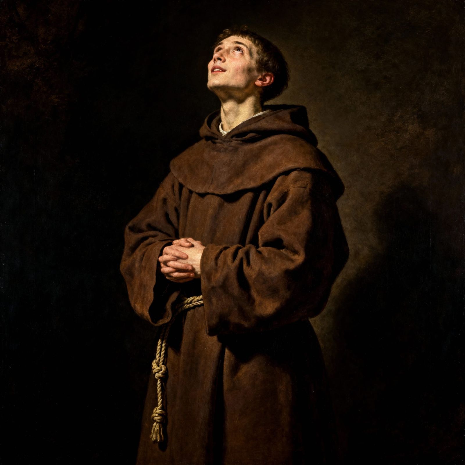 16th Century Franciscan Monk Portrait in Dramatic Light