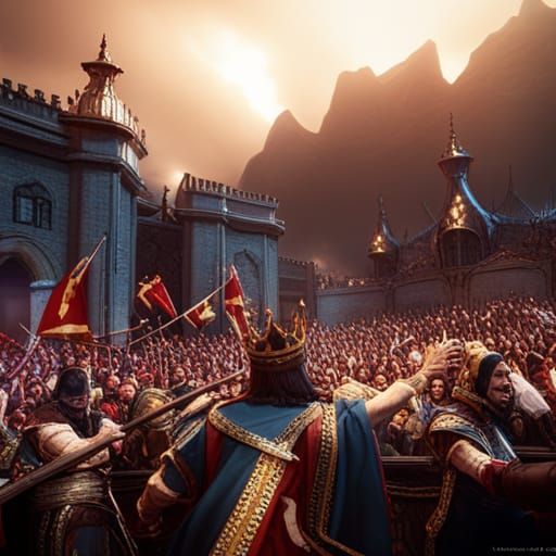 King's Overthrow: Detailed Matte Painting in 8K