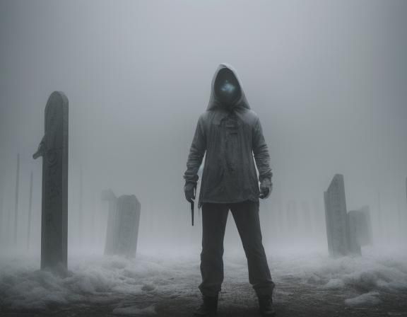 Eerie White Plague Cityscape Nightmare