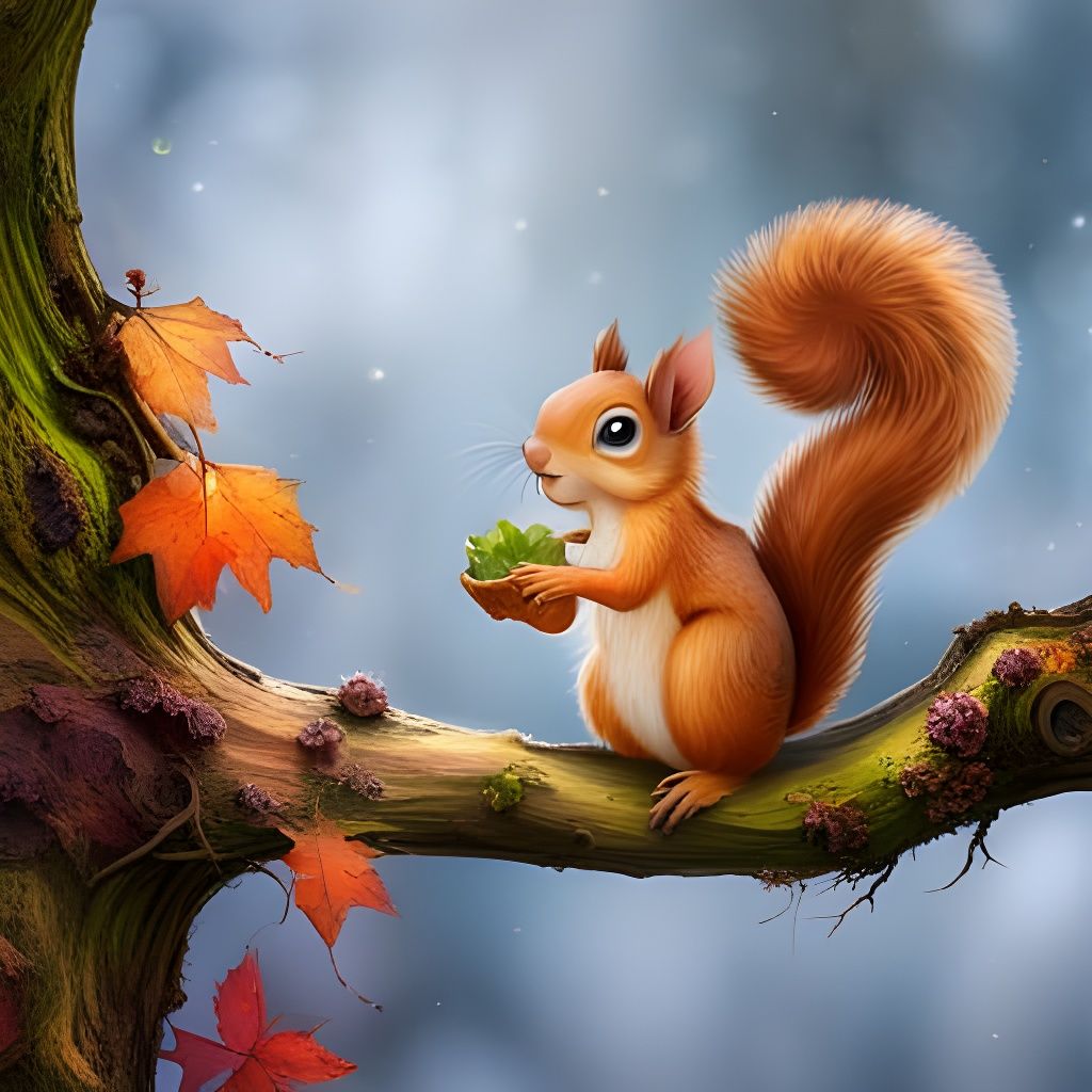 Squirrel Nutkin's Playful Charm: A Classic Illustration