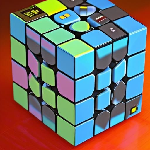 Waterfall Inside a Hypermodern Rubik's Cube