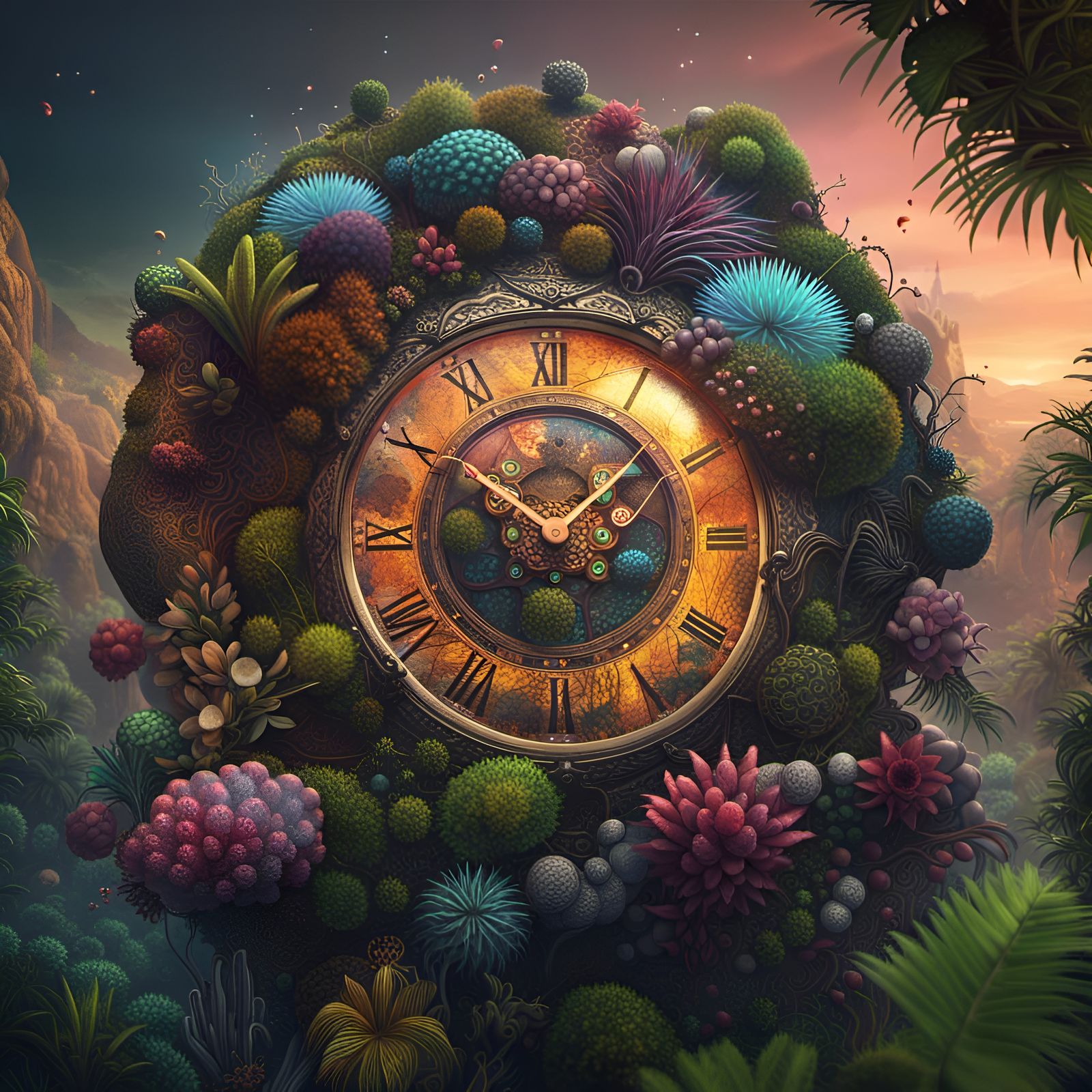 Abstract Biological Clock: Evolution in a Paradise