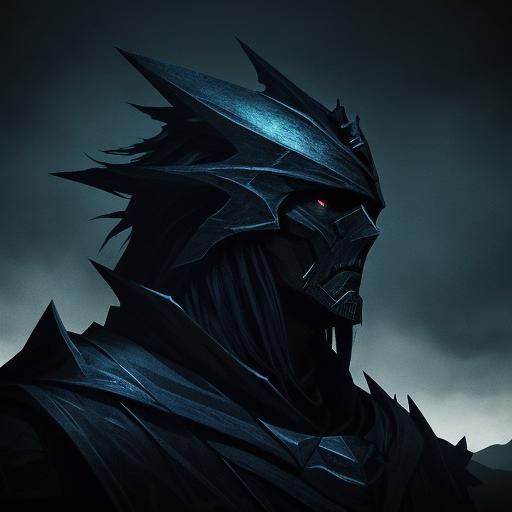 Ominous Dark Templar in Twilight Landscape