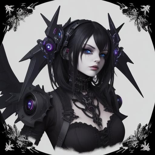 Gothic Mech: Dark and Intricate Design