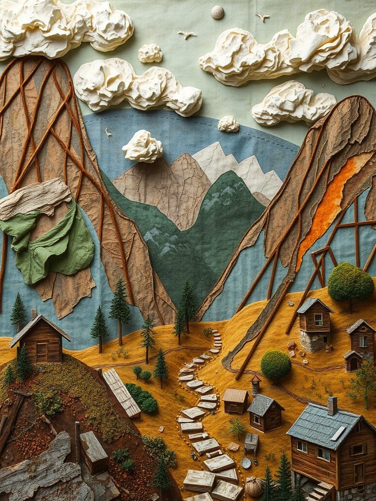 Mulchy Exotic Chipboard Landscape