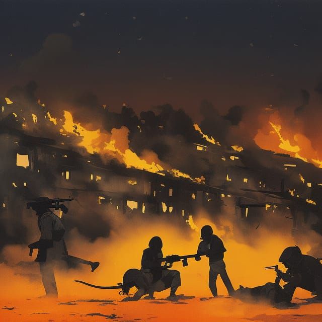 Darfur Human Rights Defenders in Vector Art