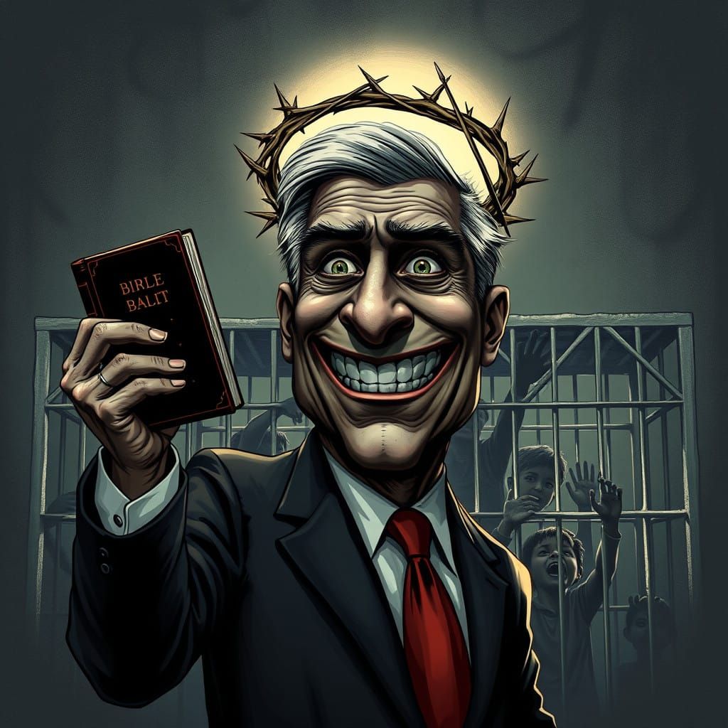 Surreal Exposé of Christian Hypocrisy and Child Detention