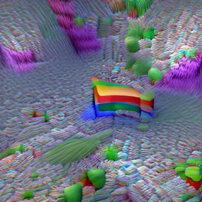 Vibrant Rainbow in Detailed 3D Rendering