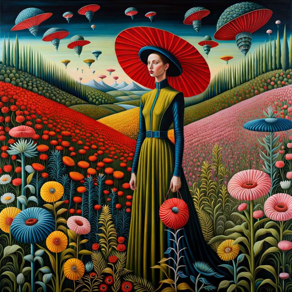 Surreal Alien Fashion Show in Maximalist Style