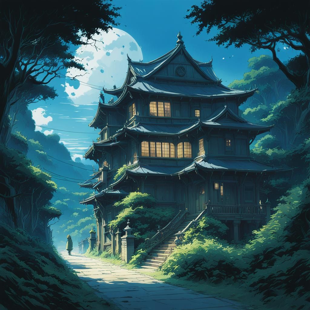 Vampires in Studio Ghibli Anime Style