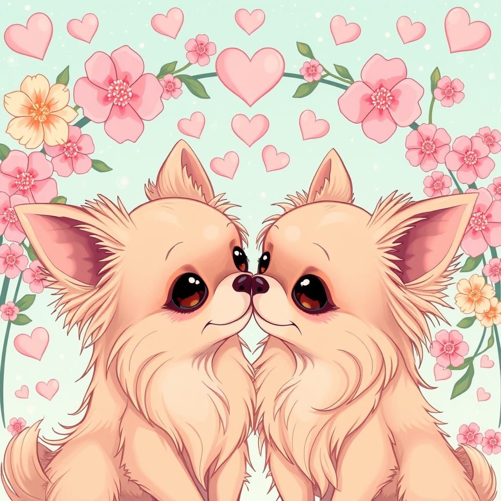 Chihuahuas in love