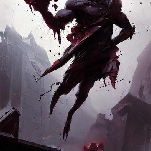 Sinister Scene of Destruction as Digital Fantasy Art