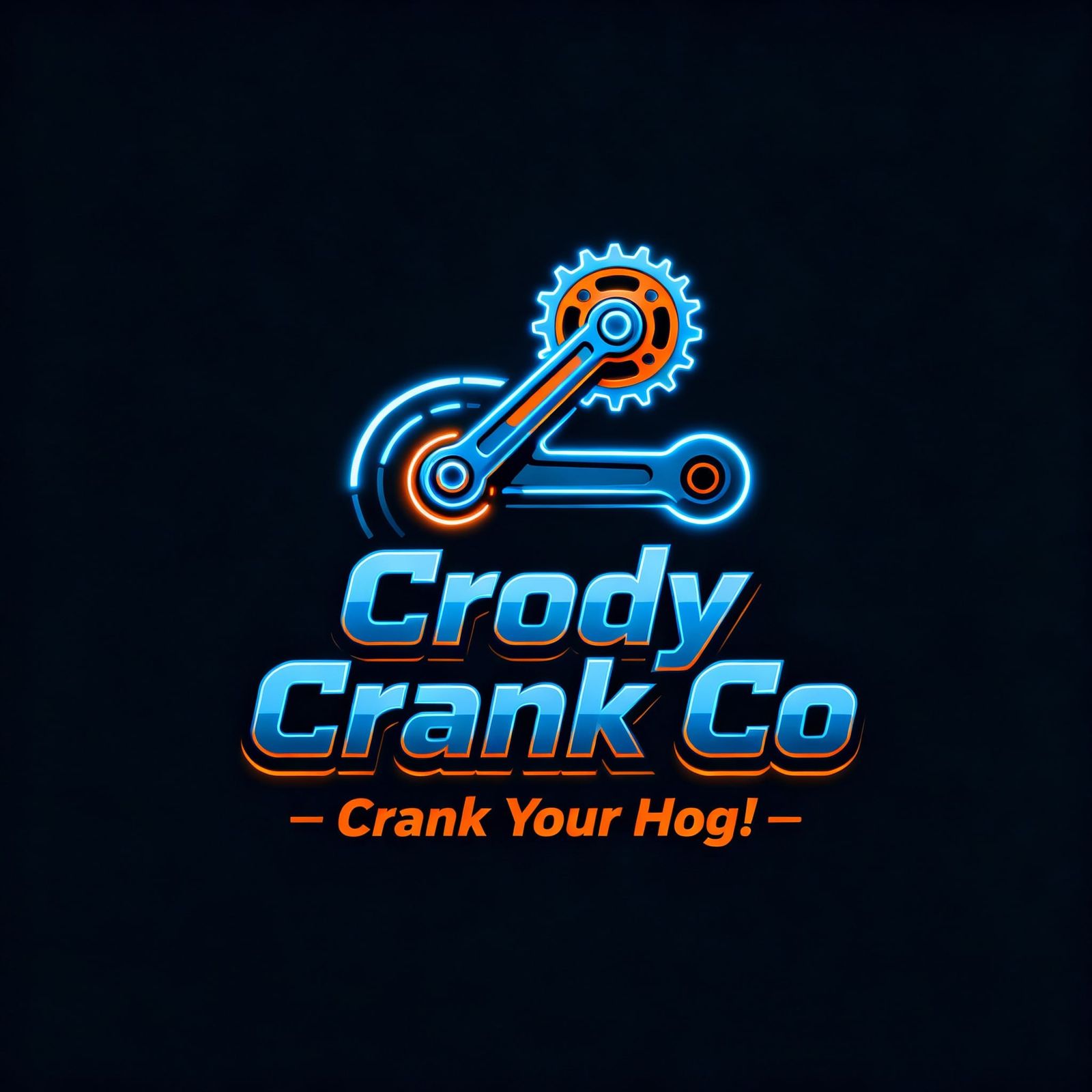 Crody Crank Co Logo in New Cyber Style