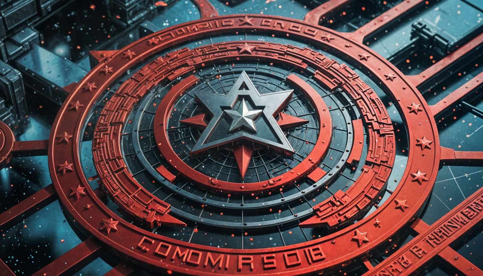 Abstract Steel Communism Constellation Design