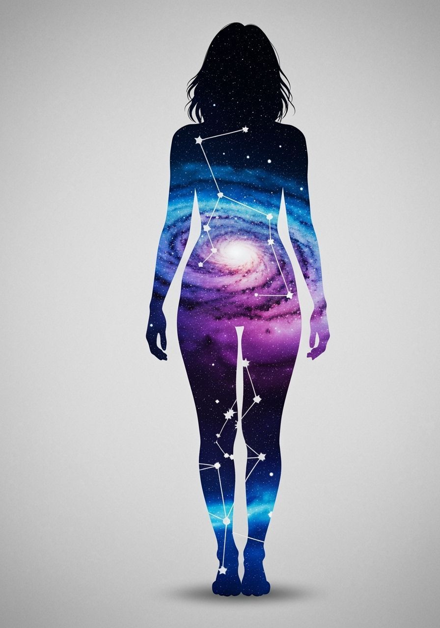 Cosmic Lion Ink Painting in Alcohol Paint