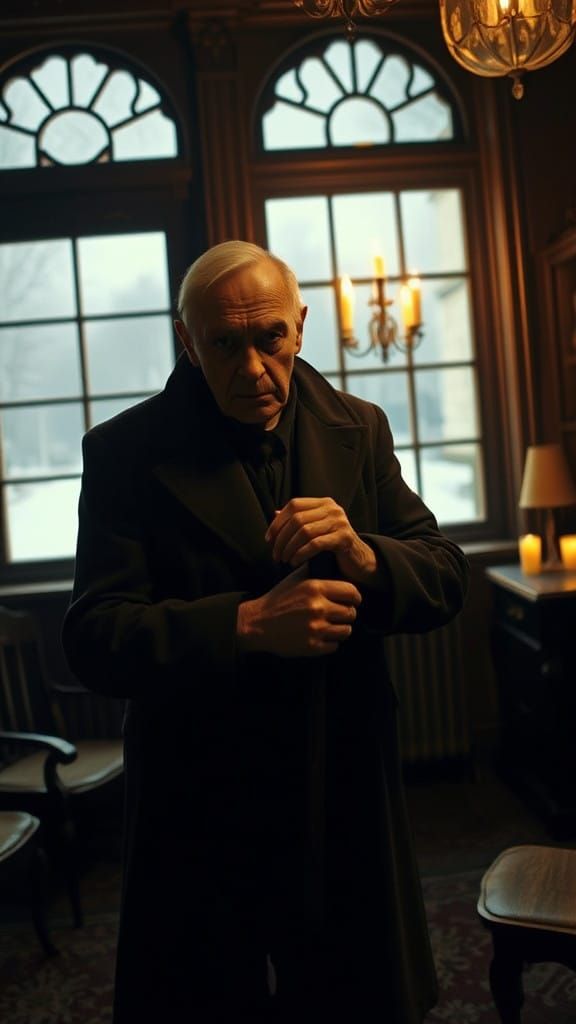 Ebenezer Scrooge in Miserly Isolation