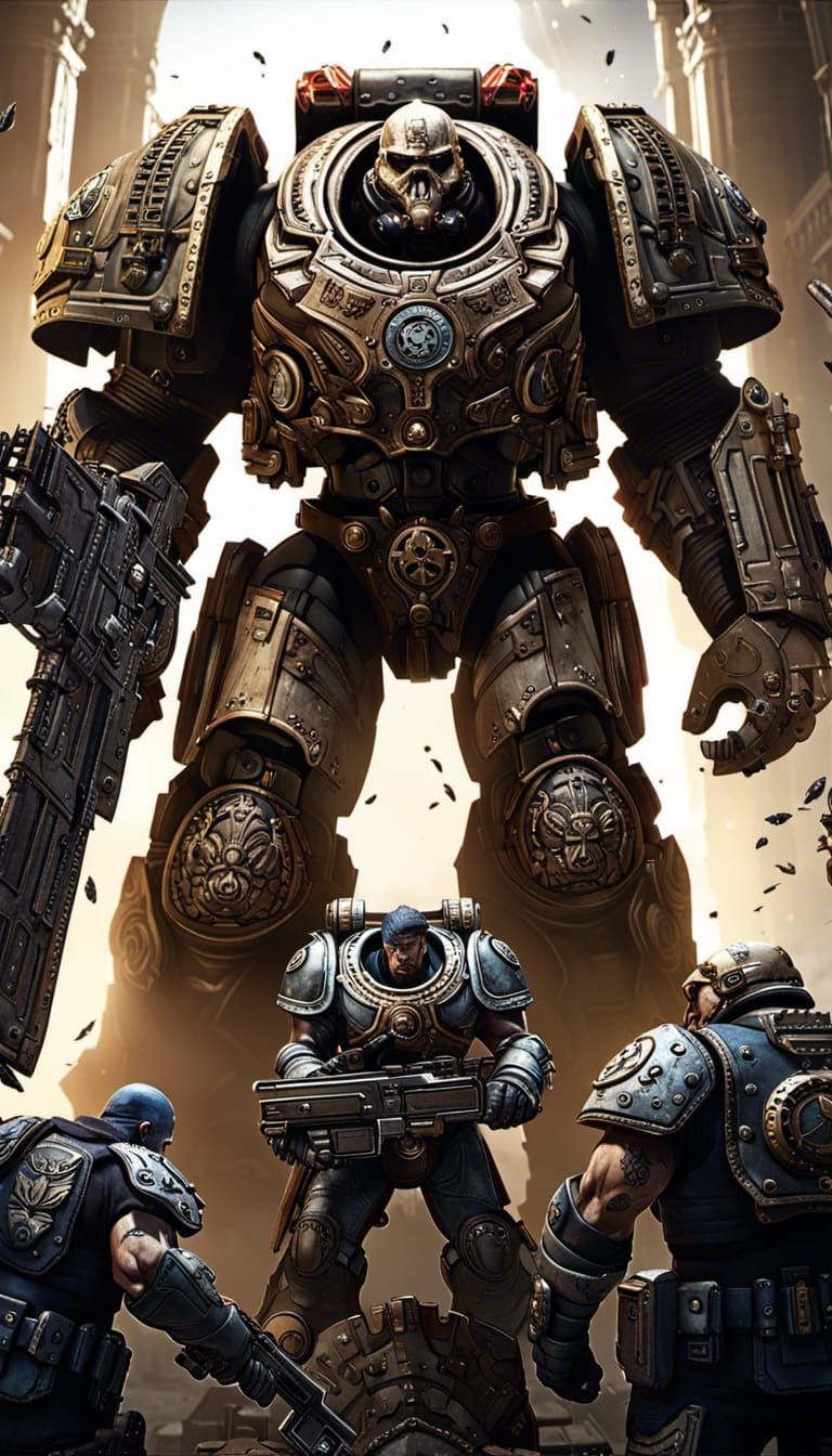 Gears of War X Warhammer 40k Art #9