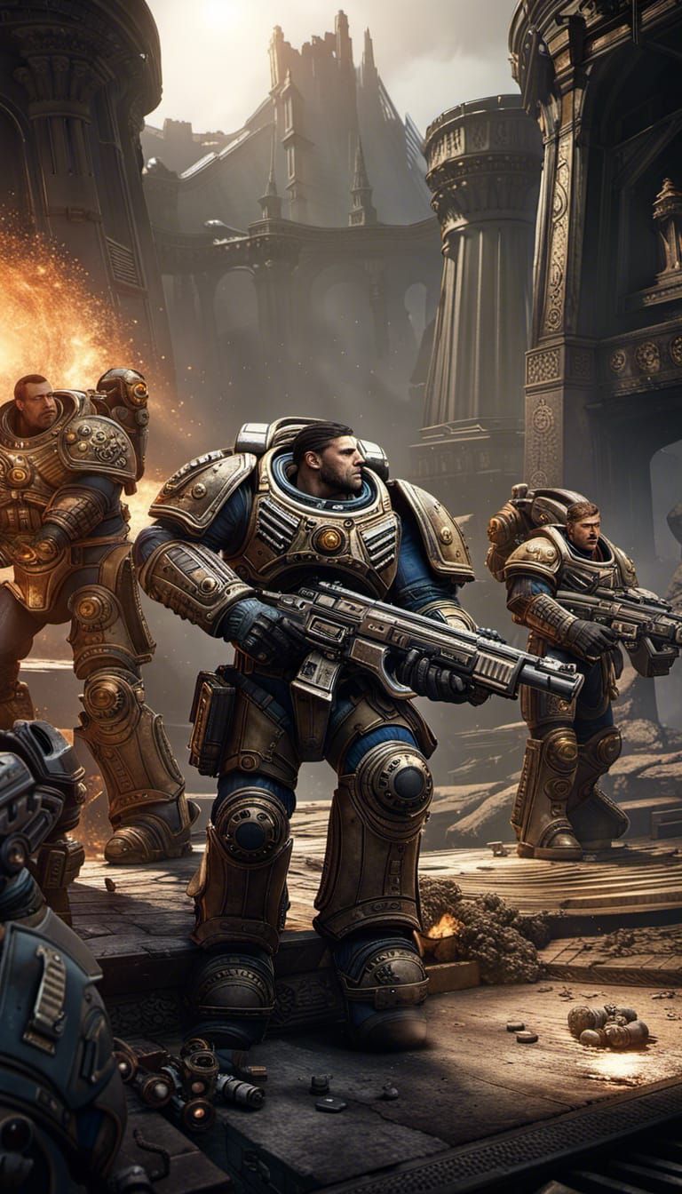 Gears of War X Warhammer 40k Art #3
