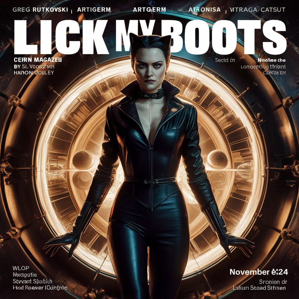 Angela Merkel in Futuristic Leather Catsuit at CERN Hadron C...