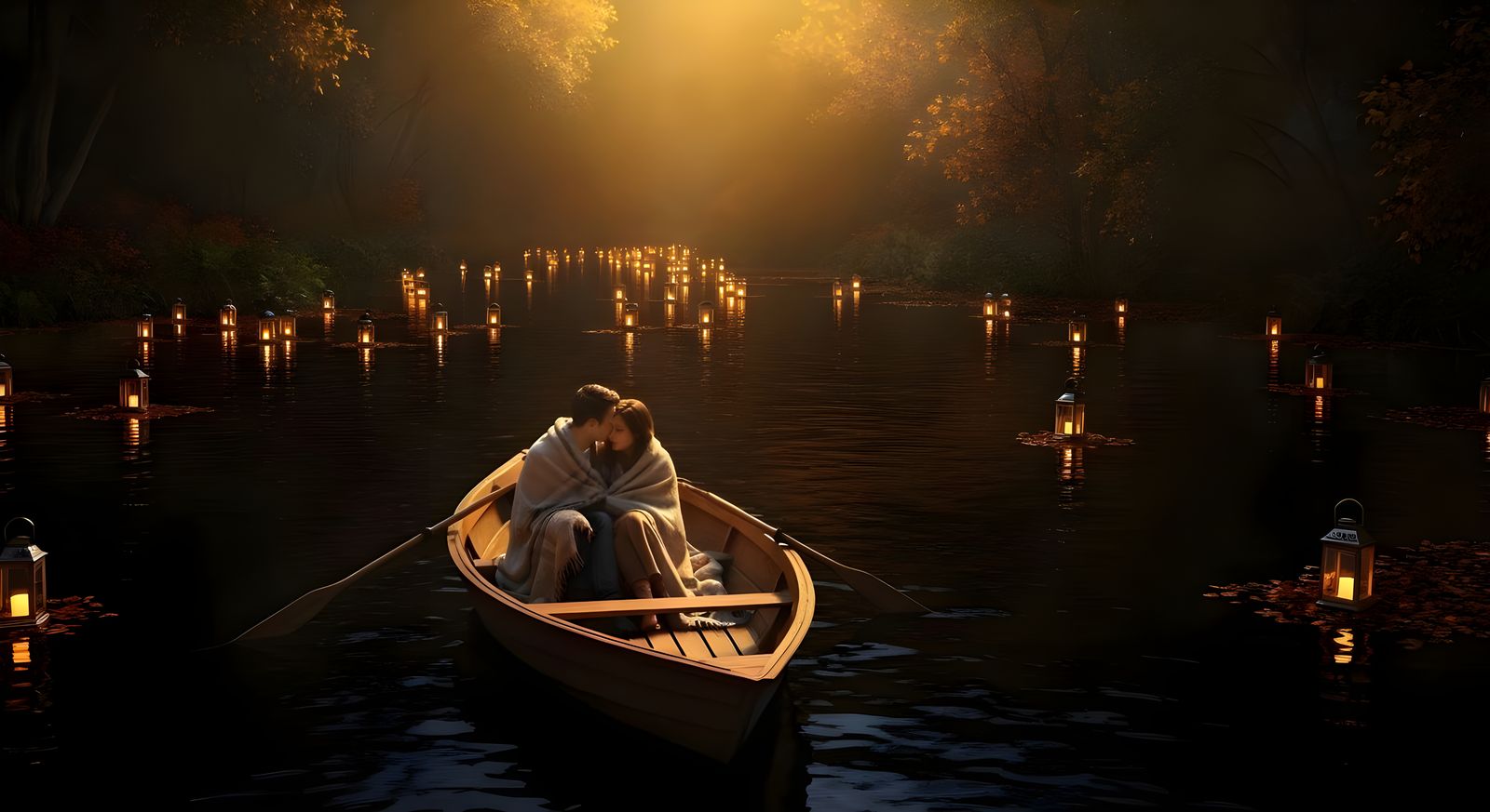 Romantic Autumn Date Night on Obsidian River