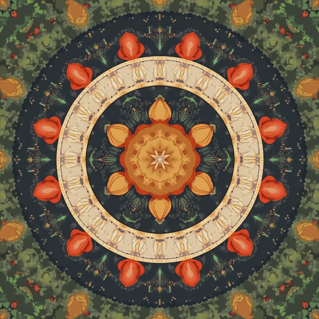 Mystical Tree in Golden Sunlight