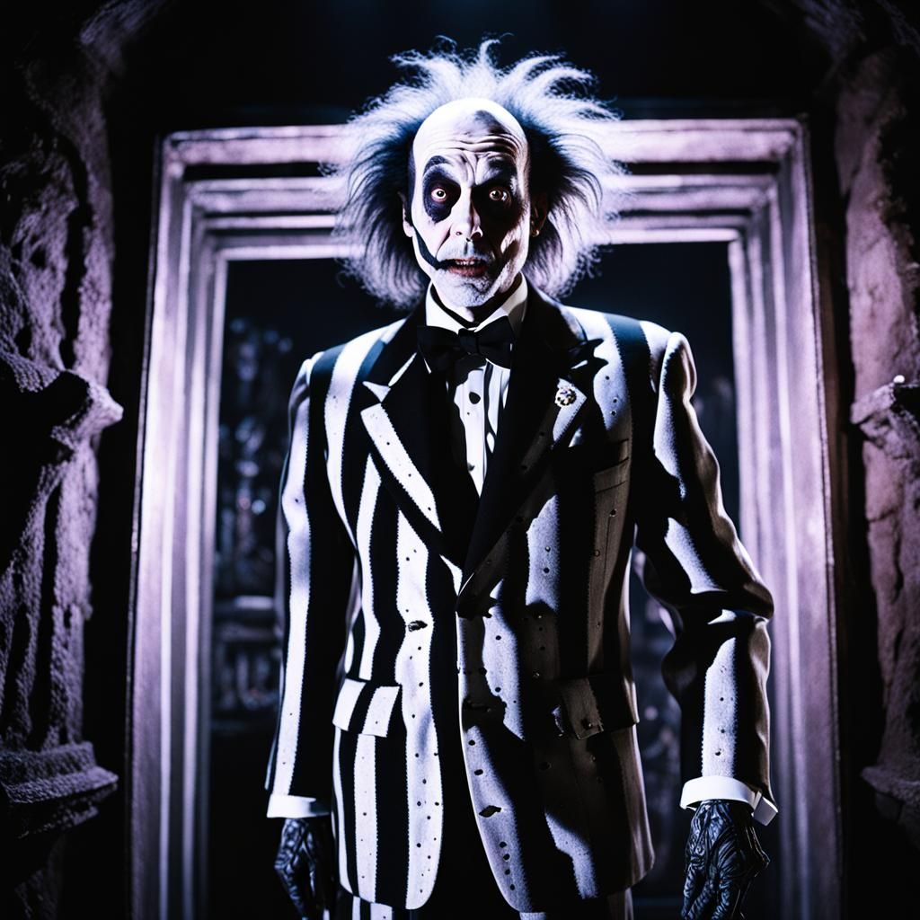 Beetlejuice in Eerie Bio-Exorcism Chamber