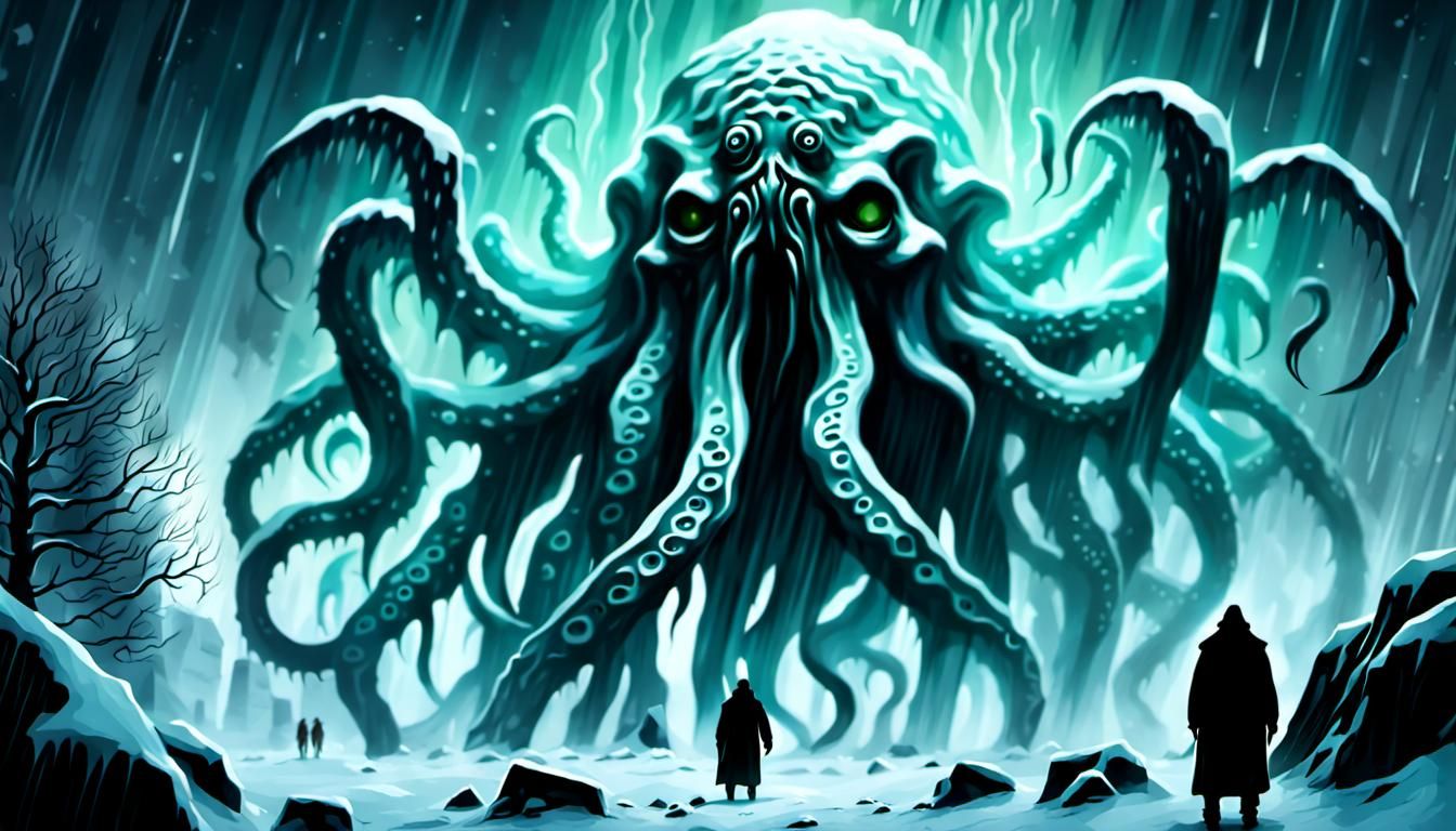 Antarctic Horror: Alien Structure in Lovecraftian Snowstorm
