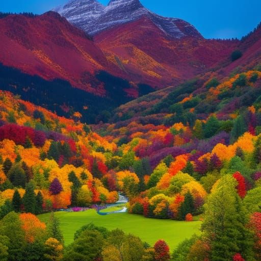 Octopuses in Hazmat Suits Stroll Through Autumn Grove