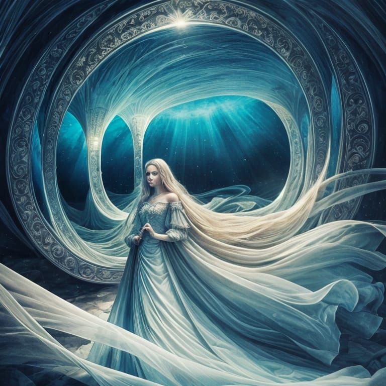 Dreamlike Women in Flowing Gowns: Surreal AI Art