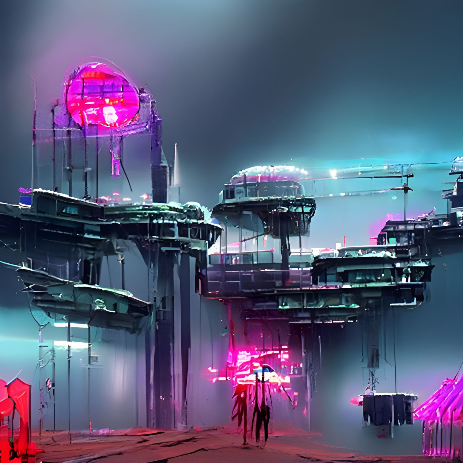 Cyberpunk Sci-Fi Concept Art