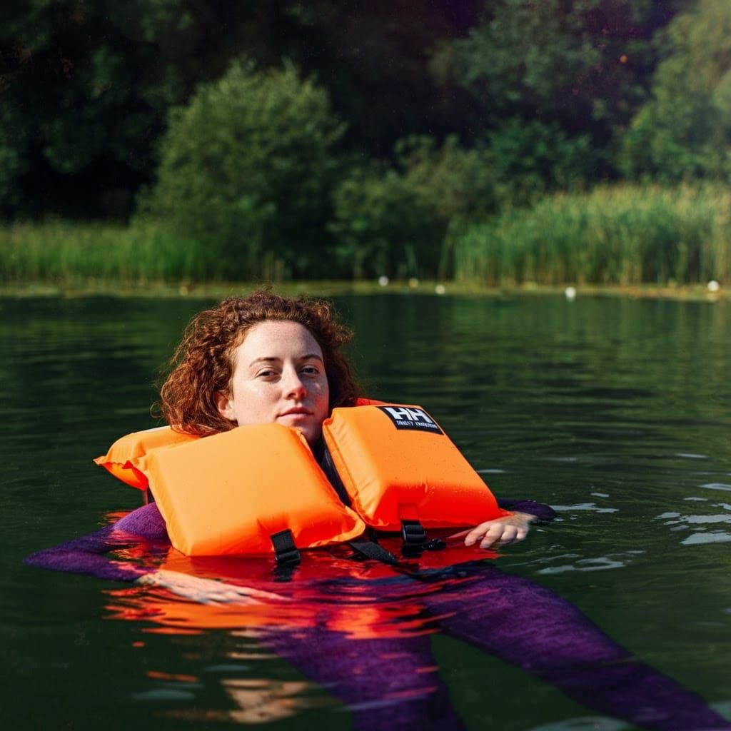 Young English Woman in Dreamy Hyperrealistic Scene