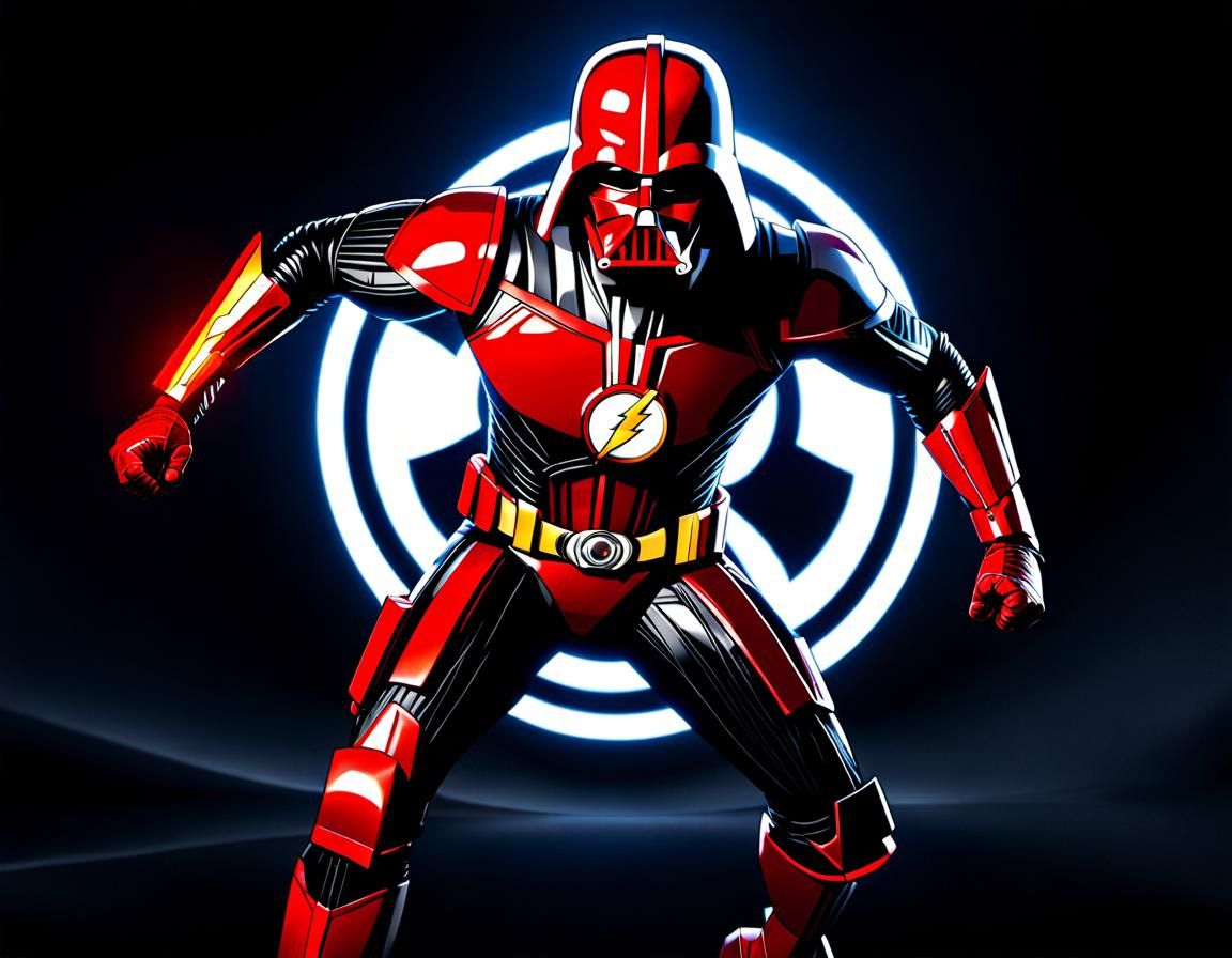 Darth Vader as The Flash in 3D