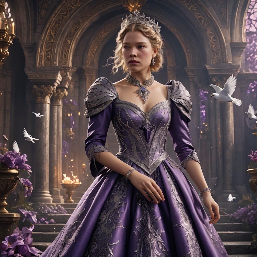 Léa Seydoux as Princess: Fantasy Art in Unreal Engine