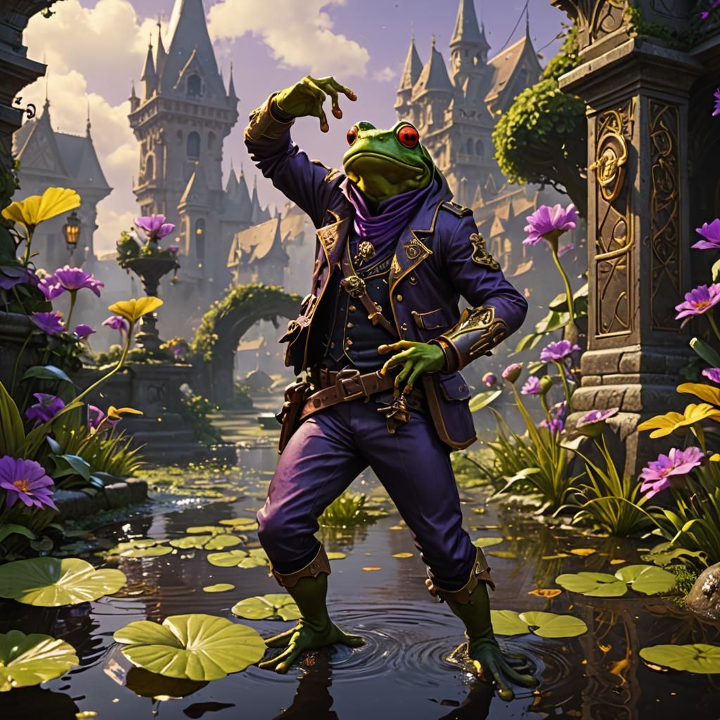 Dark Fantasy Art: Frog Belch in Unreal Engine