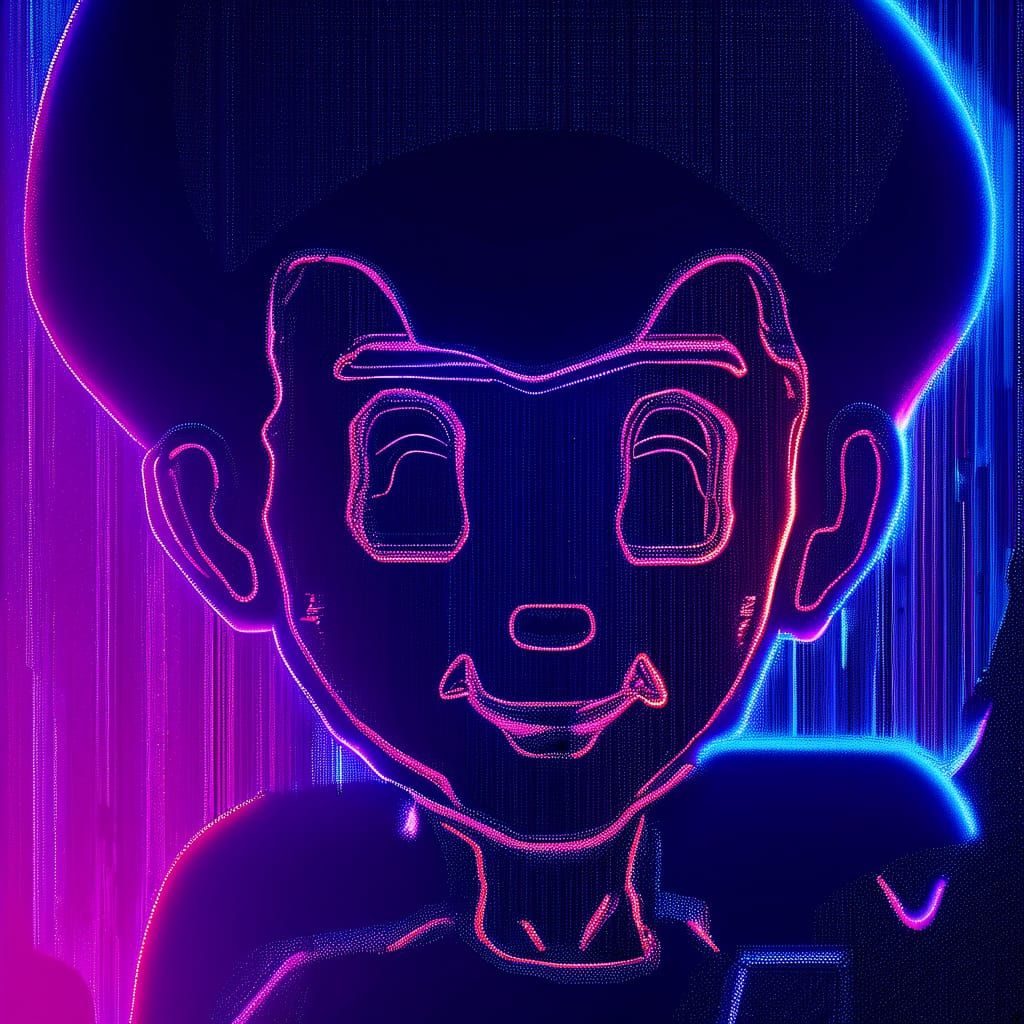 Heroic Space Explorer in Vibrant Cosmic Landscape