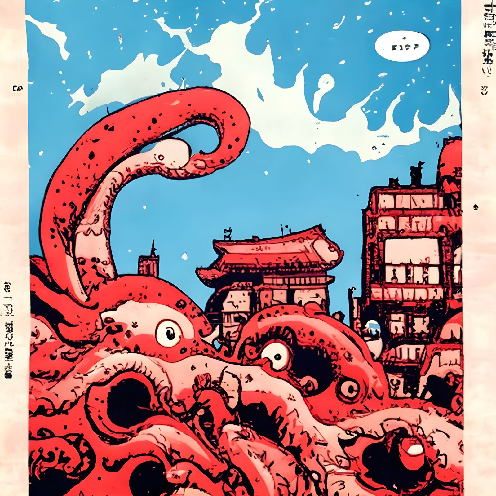 Octopus Attacks City: Vibrant Underground Comic Art