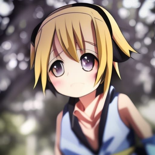 Kagamine Rin: Professional Photography with Bokeh