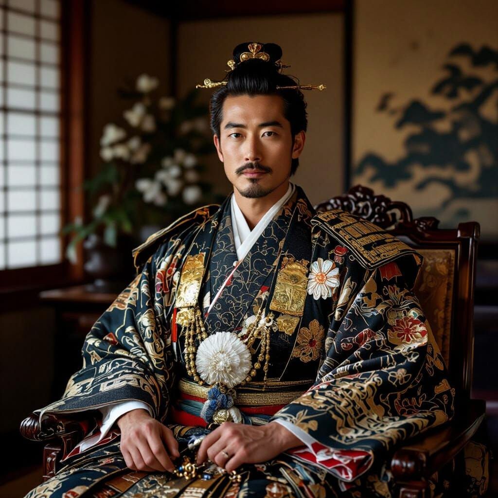 Japanese Prince Portrait in Royal Attire