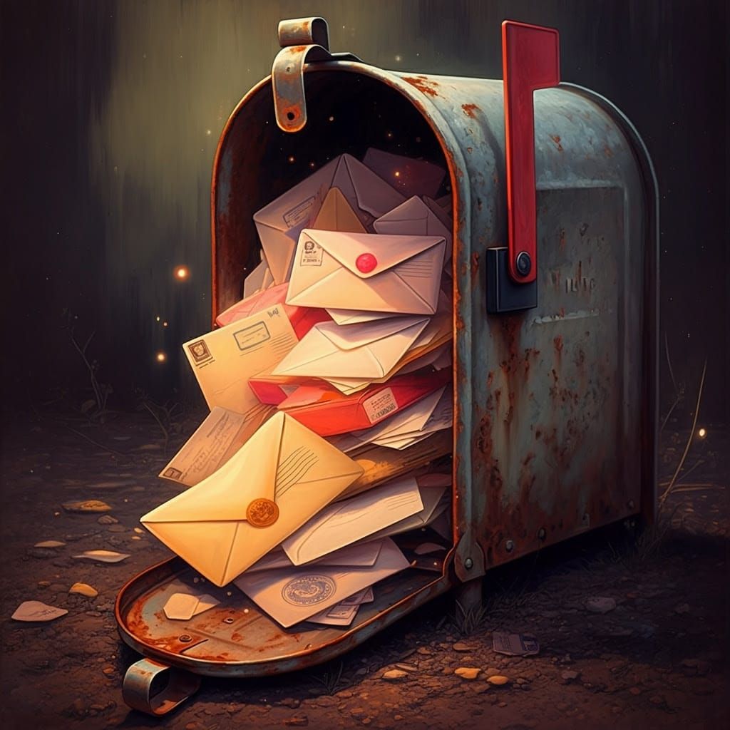 Radiant Mailbox in Vibrant Hues