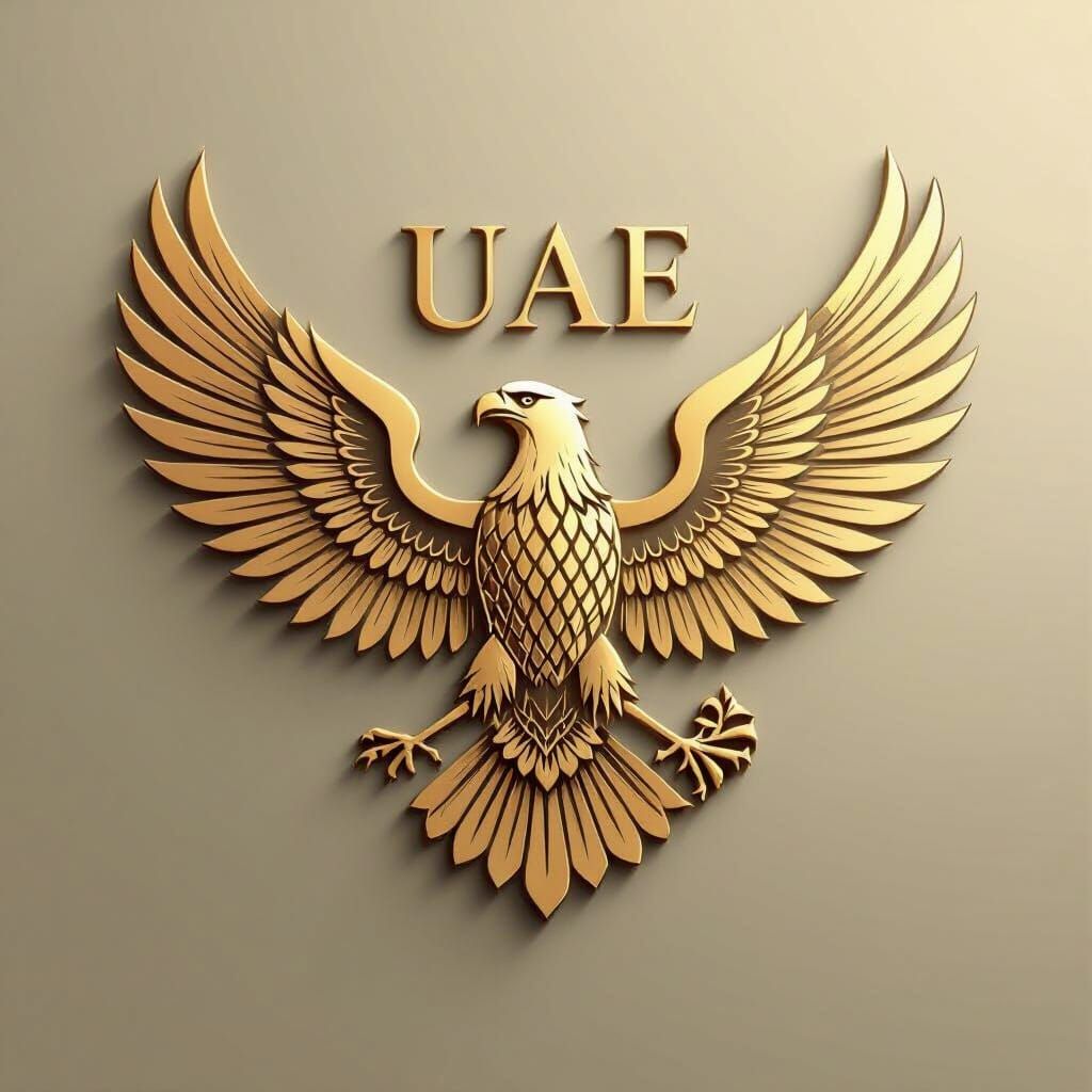 UAE Eagle Logo with Two Wings