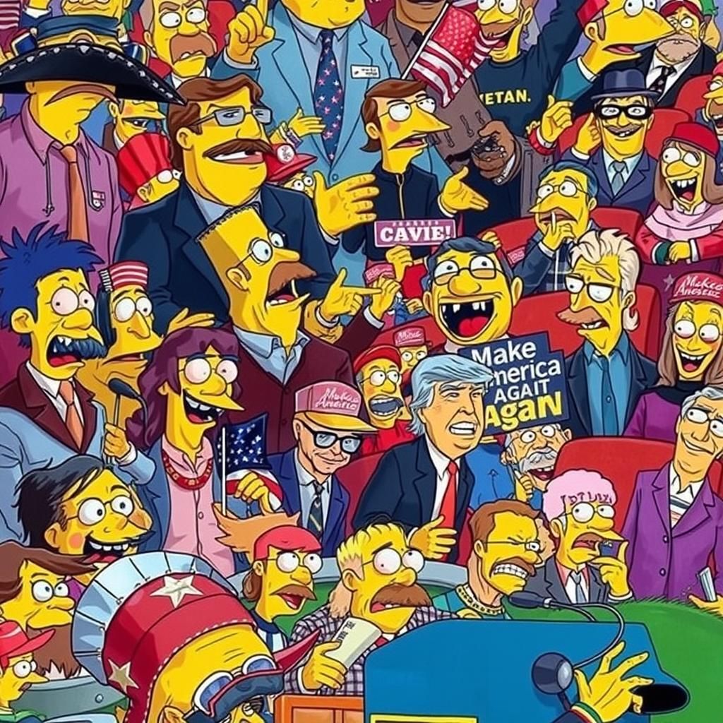 Donald Trump Rally: A Dynamic Political Illustration