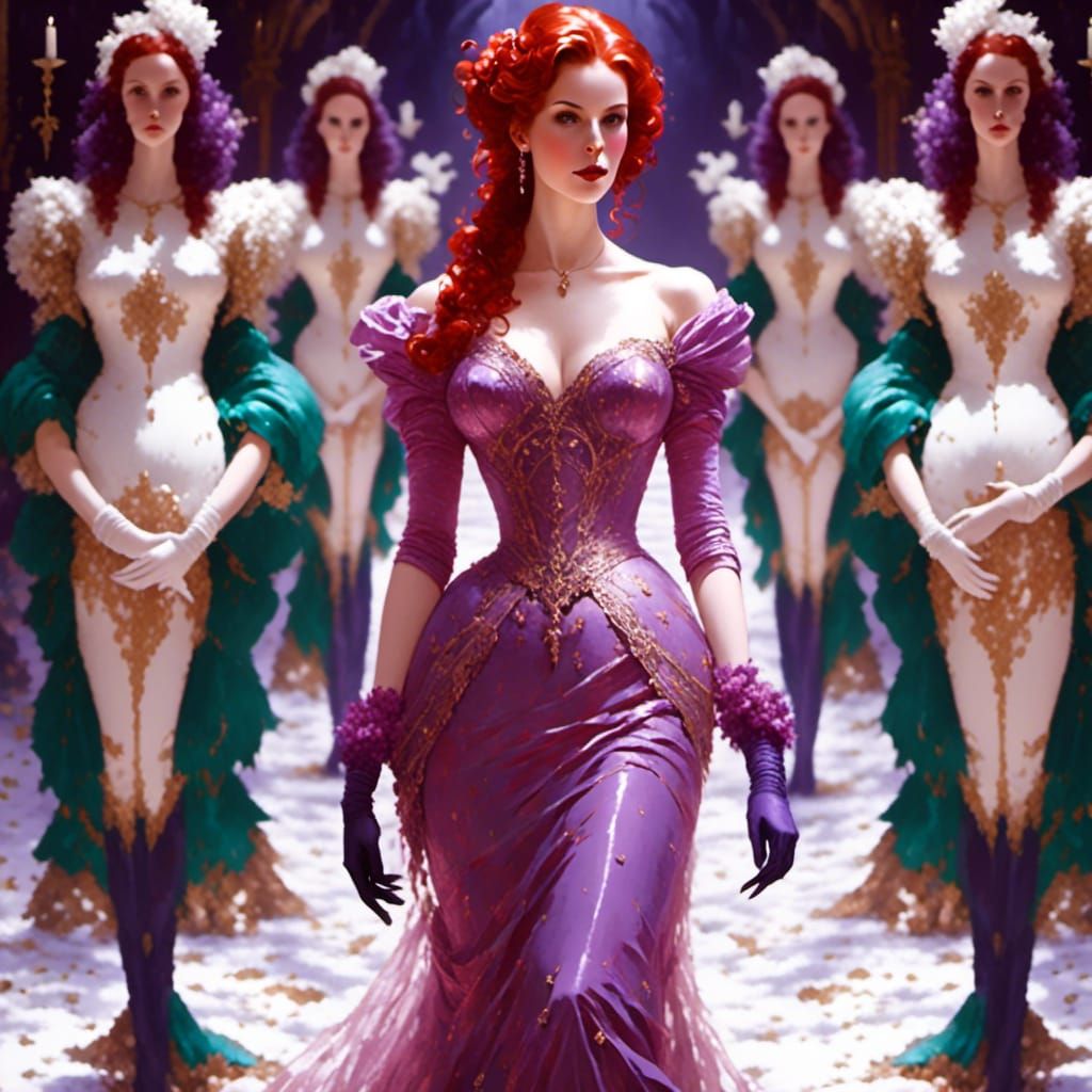 Jessica Rabbit in a Luminous Dreamlike Painting