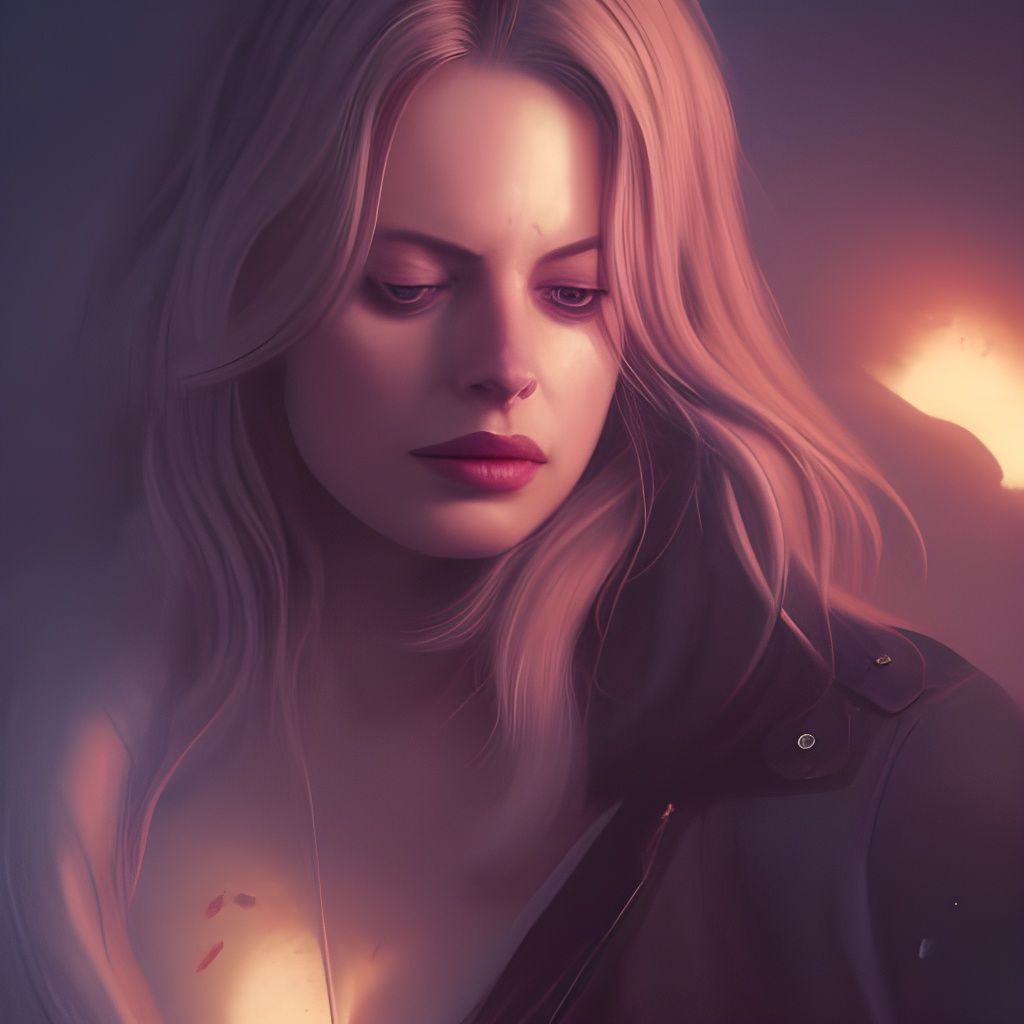 Fantasy Portrait in Art Nouveau Style, 8K