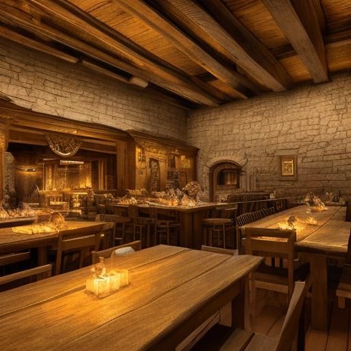 Dimly Lit Tavern Concept Art in Unreal Engine 5