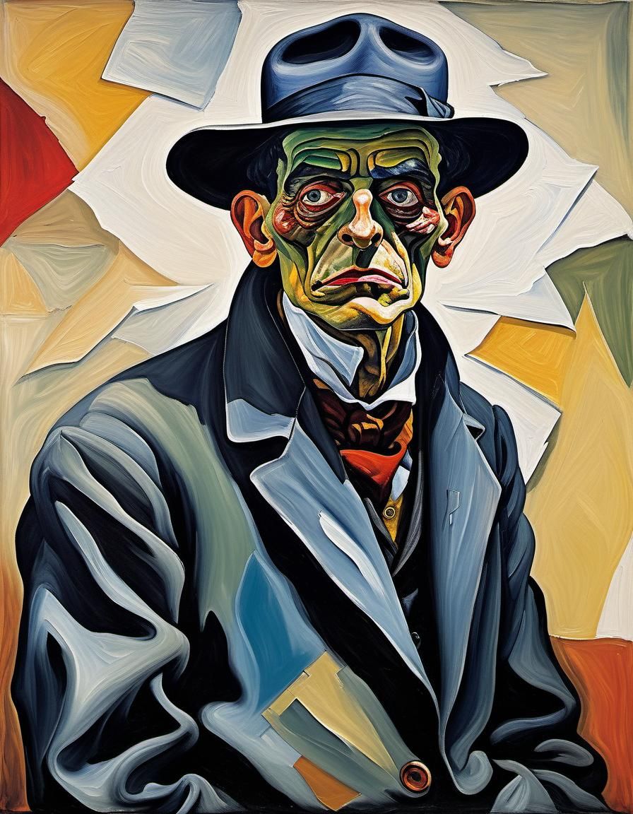 Greenish complexion, literally