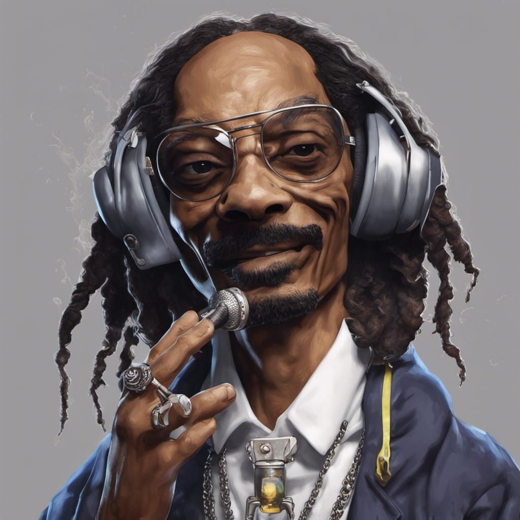 animation portraits of snoop doggy dogg, in the style of grotesque caricatures, photobashing, mommy's on-the-phonecore, ...
